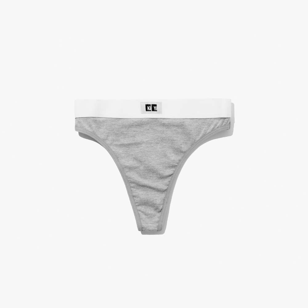 Cotton Thong + Elastic + Logo