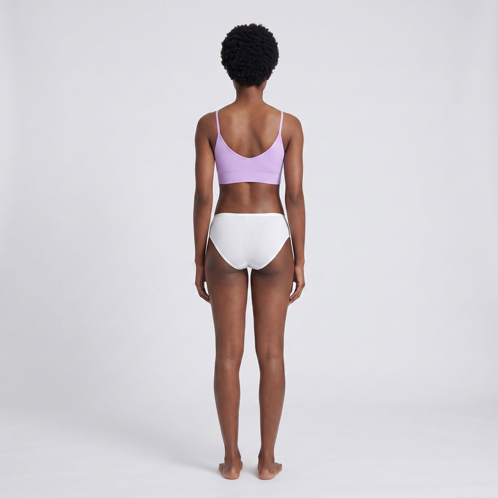 Plain Cotton Bikini Brief | 3-Pack, worn, back view, second colourway