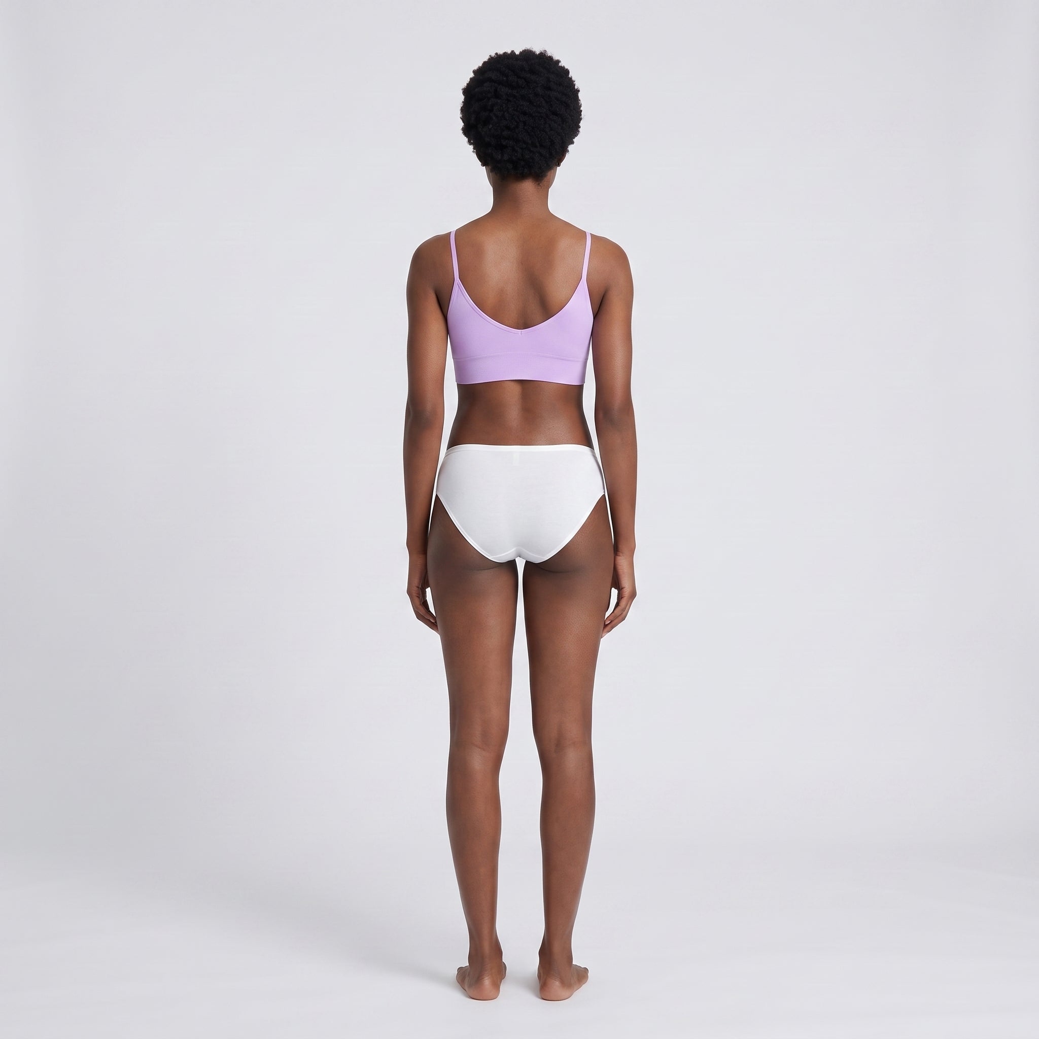 Plain Cotton Bikini Brief | 3-Pack, worn, back view, second colourway