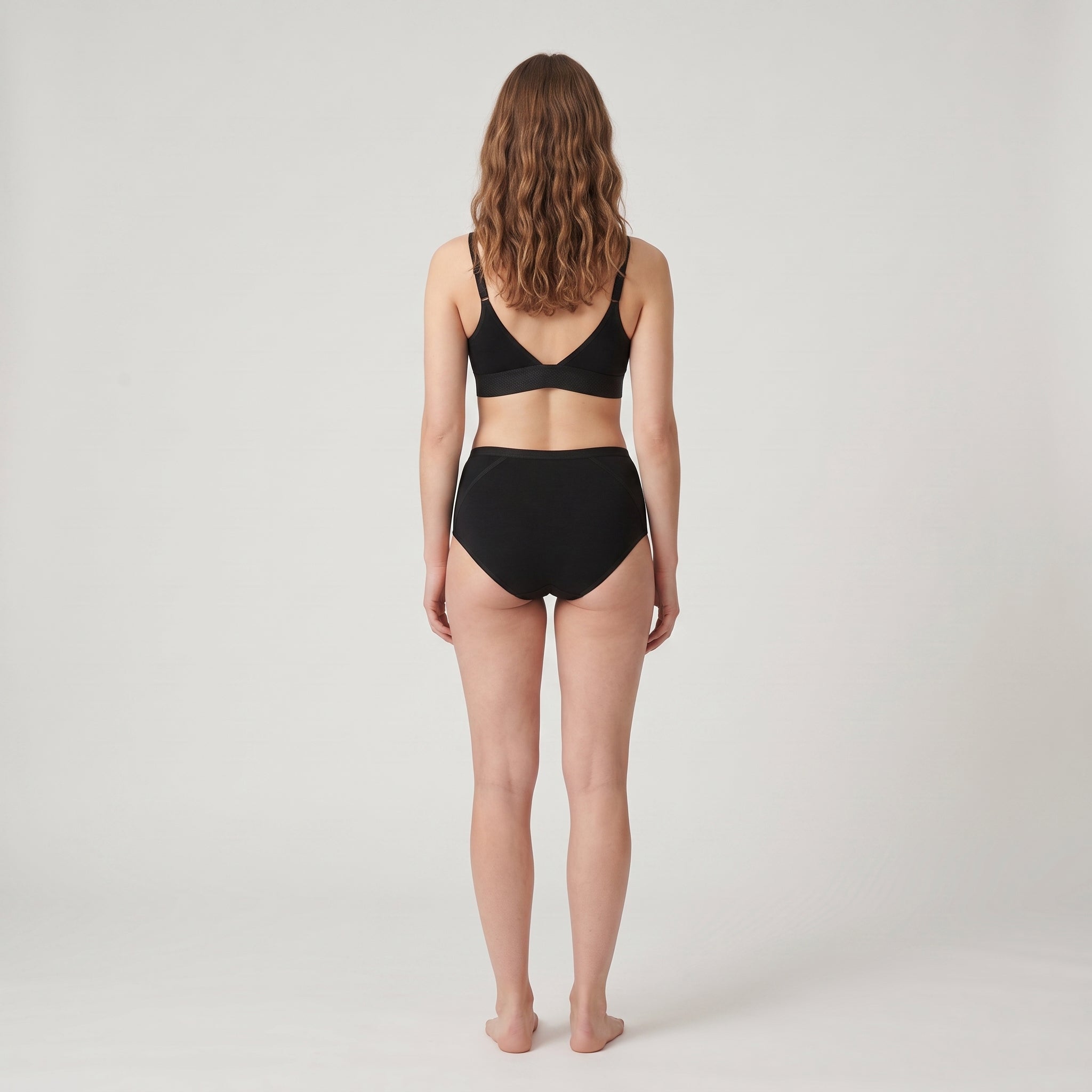 Plain Cotton Boyshort | 3-Pack, worn, back view, second colourway