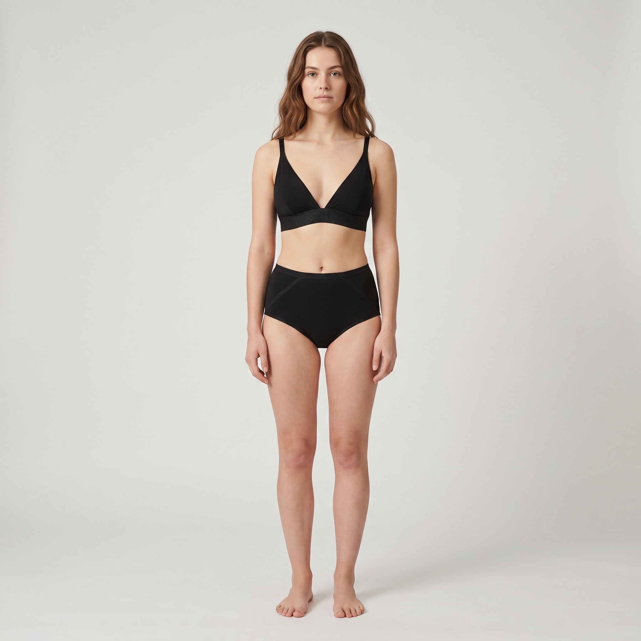 Plain Cotton Boyshort | 3-Pack, worn, front view, second colourway