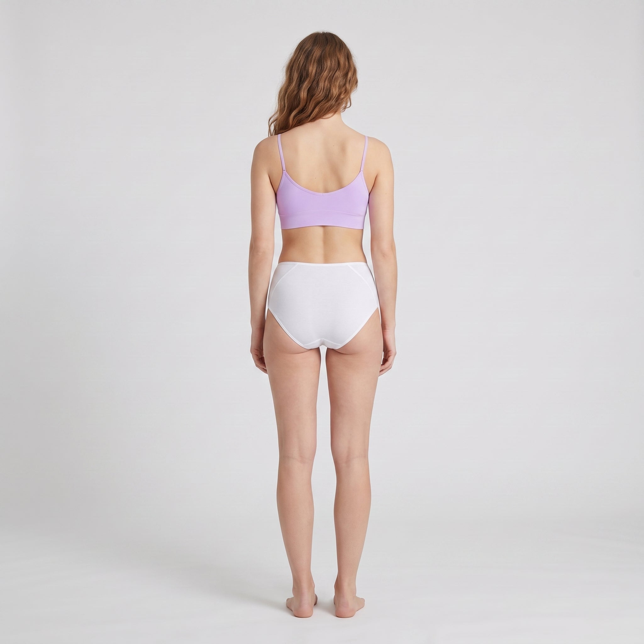 Plain Cotton Boyshort | 3-Pack, worn, back view