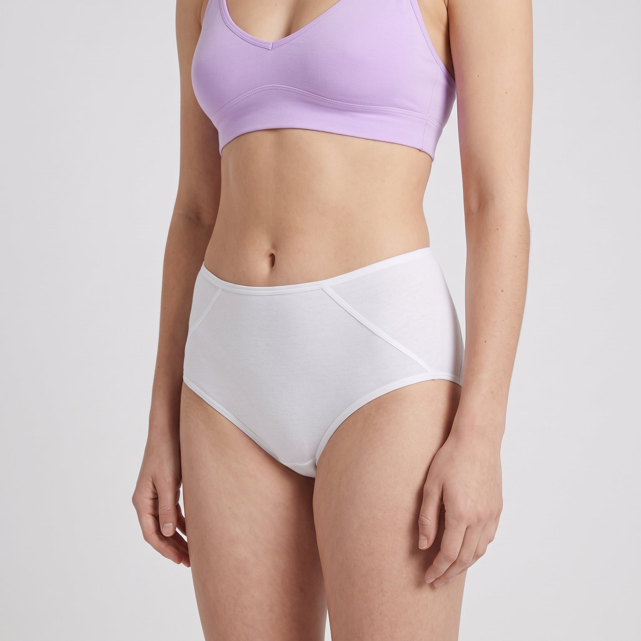 Plain Cotton Boyshort | 3-Pack, worn, close-up