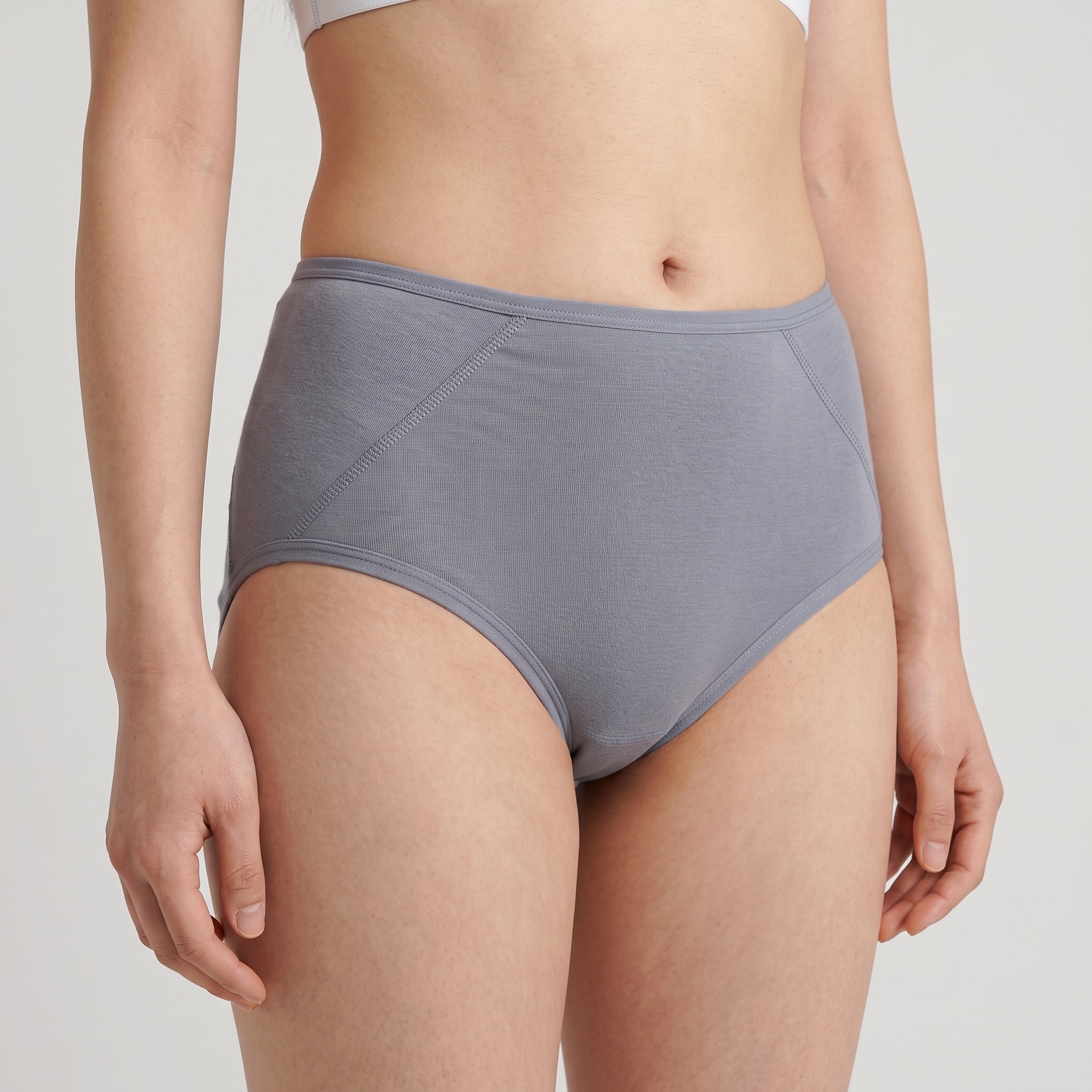 Plain Cotton Boyshort | 3-Pack, worn, close-up, second colourway