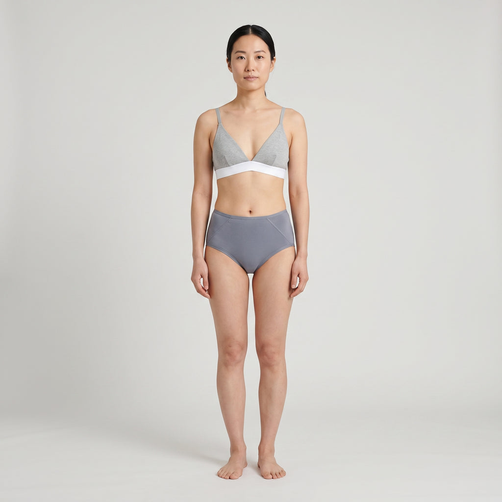 Plain Cotton Boyshort | 3-Pack, worn, front view, second colourway