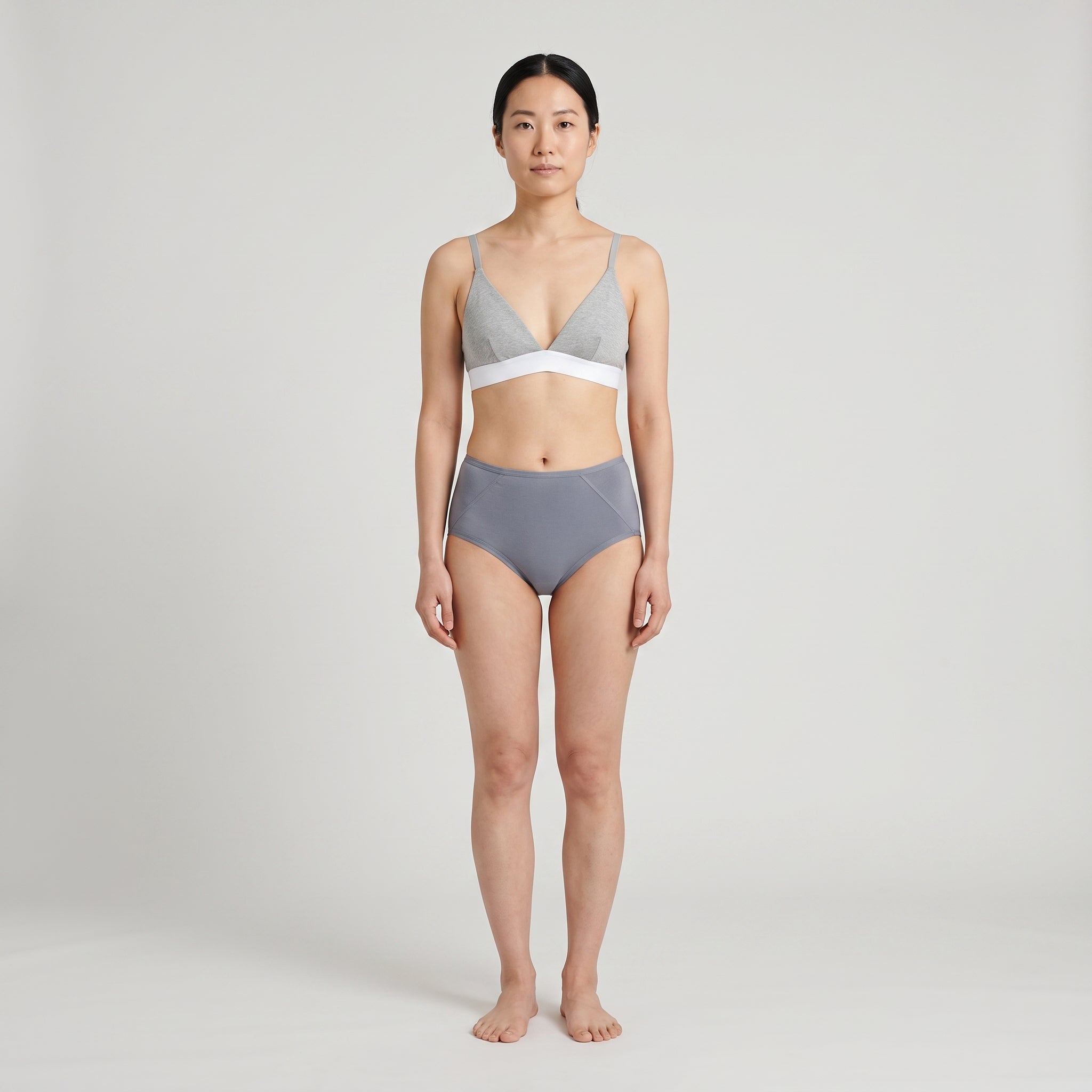 Plain Cotton Boyshort | 3-Pack, worn, front view, second colourway