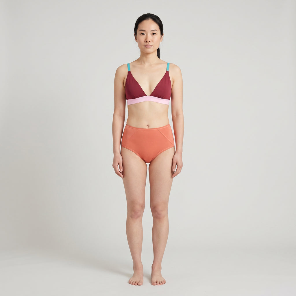 Plain Cotton Boyshort | 3-Pack, worn, front view