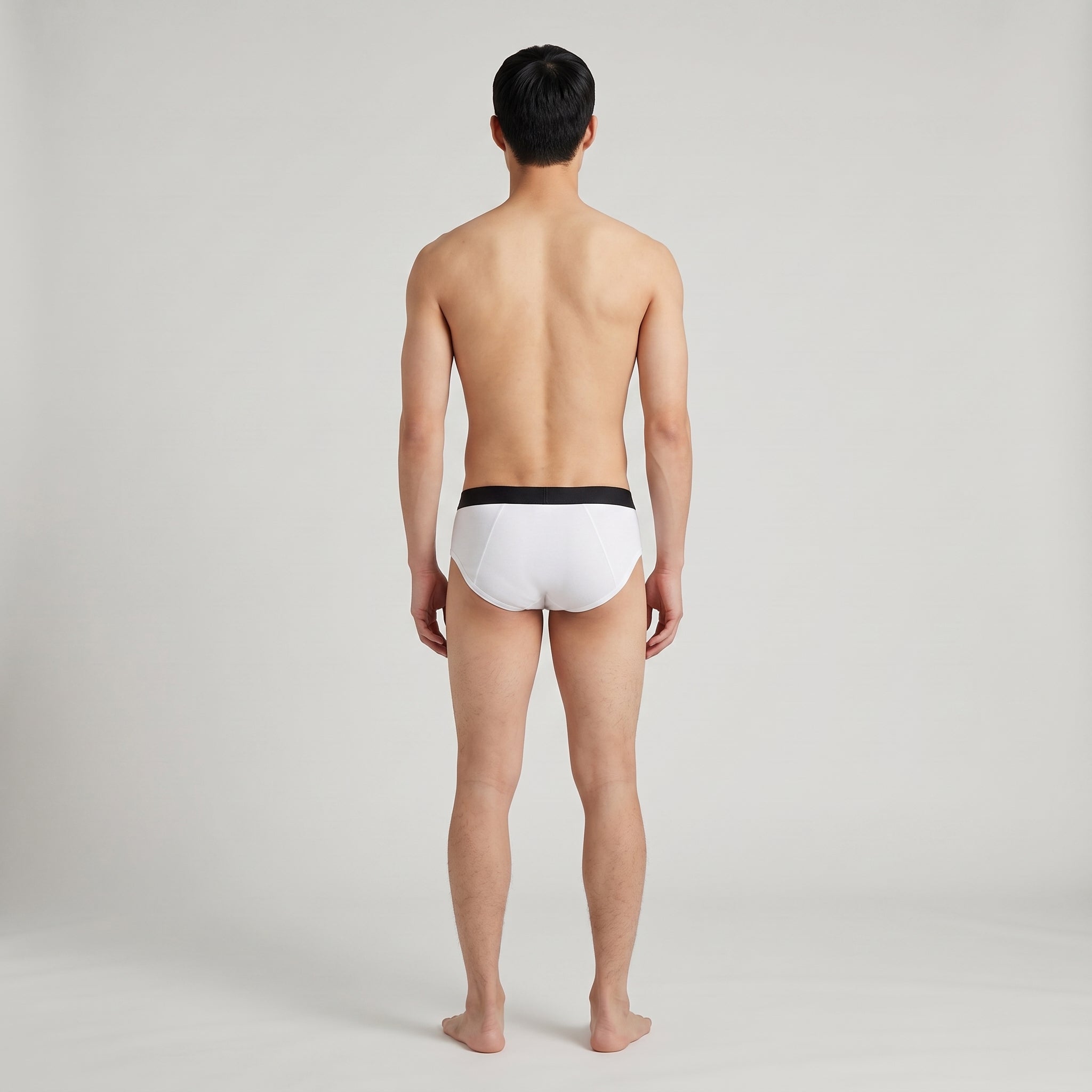 Plain Cotton Brief | 2-Pack, worn, back view, second colourway