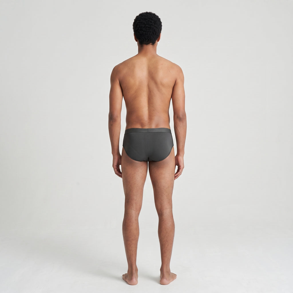 Plain Cotton Brief | 3-Pack Three Colors, worn, back view