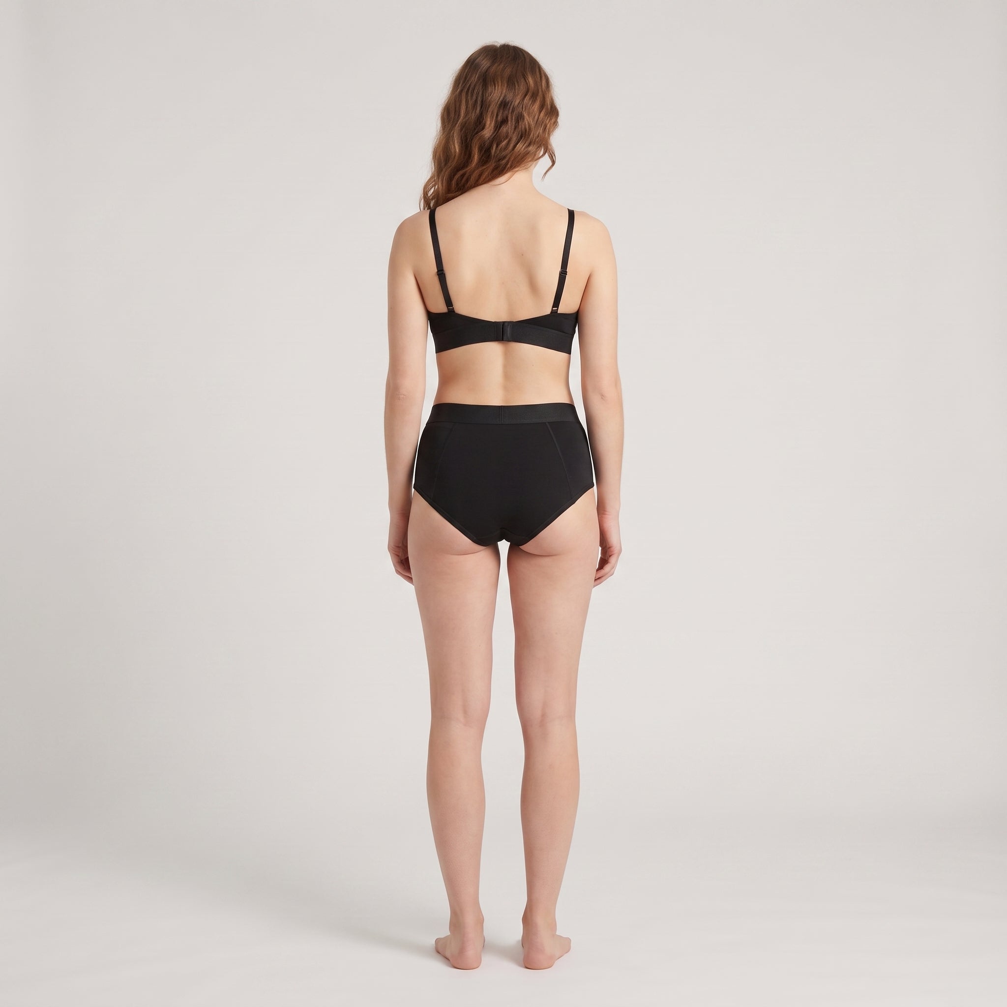 Plain Cotton Cheeky Hipster | 3-Pack, worn, back view