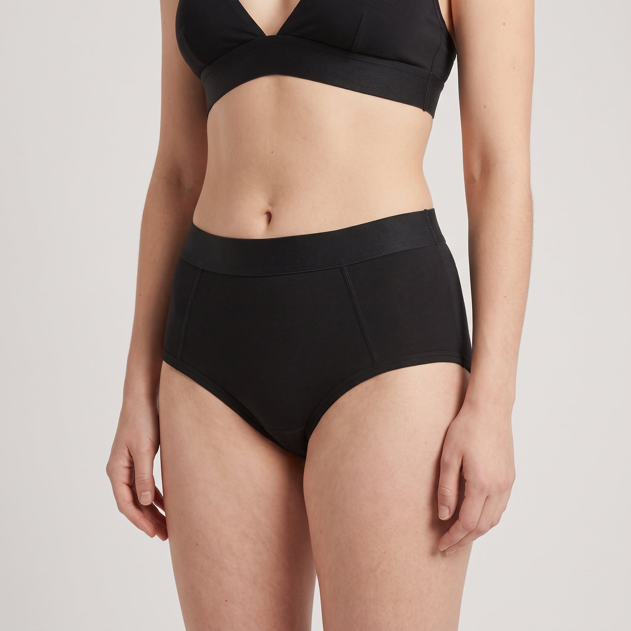 Plain Cotton Cheeky Hipster | 3-Pack, worn, close-up