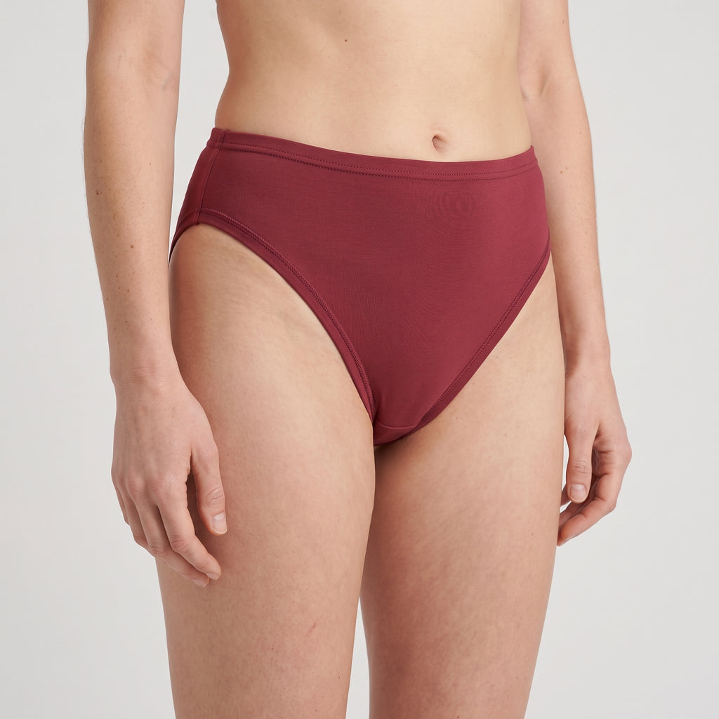 Plain Cotton French Brief | 2-Pack, worn, close-up