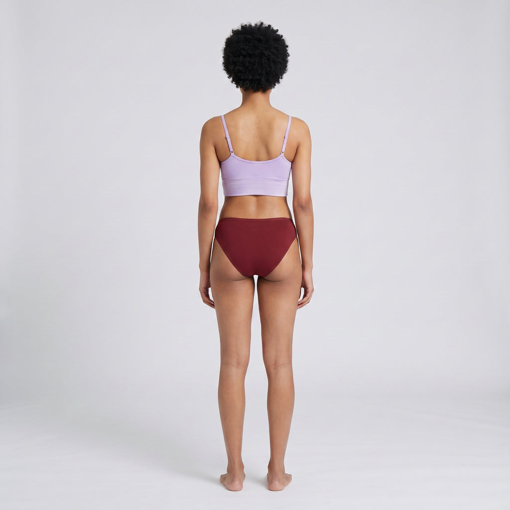 Plain Cotton Thong | 2-Pack, worn, back view