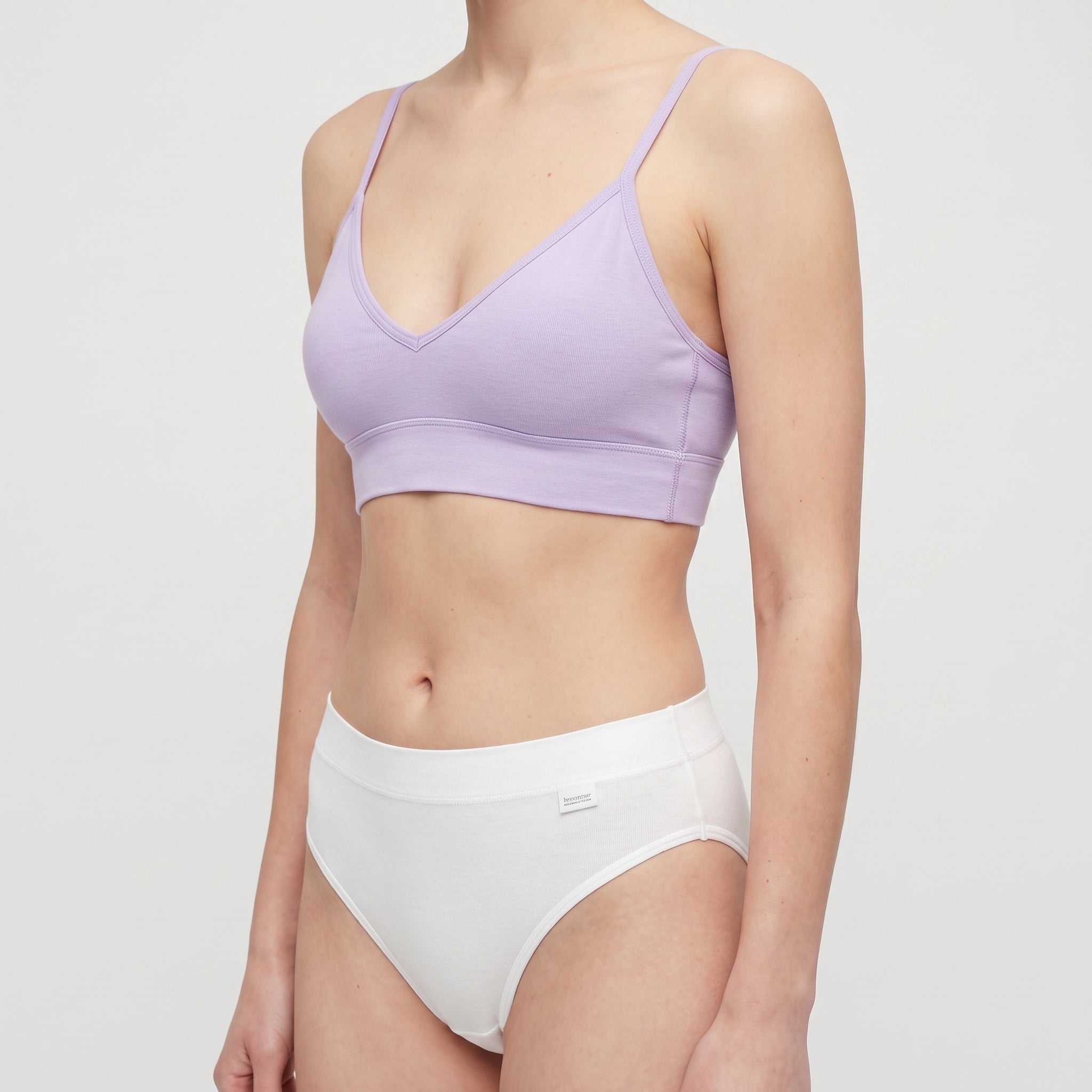Plain Cotton Thong | 3-Pack, worn, close-up, second colourway
