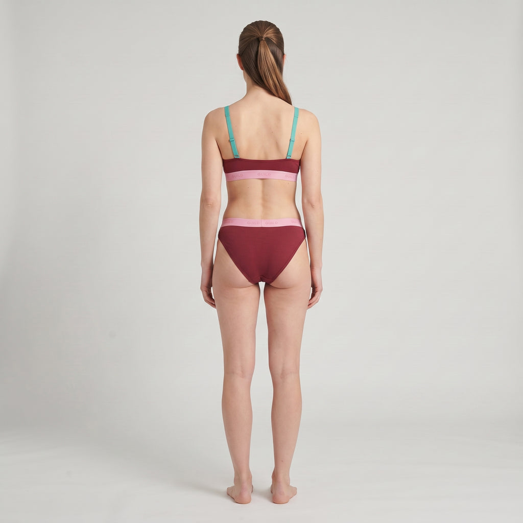 Plain Cotton Thong | 3-Pack, worn, back view