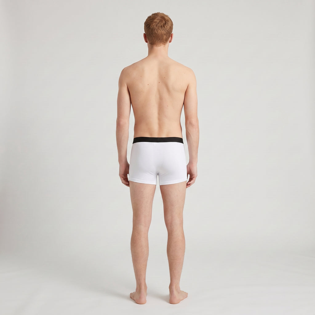 Plain Cotton Trunk | 2-Pack, worn, back view
