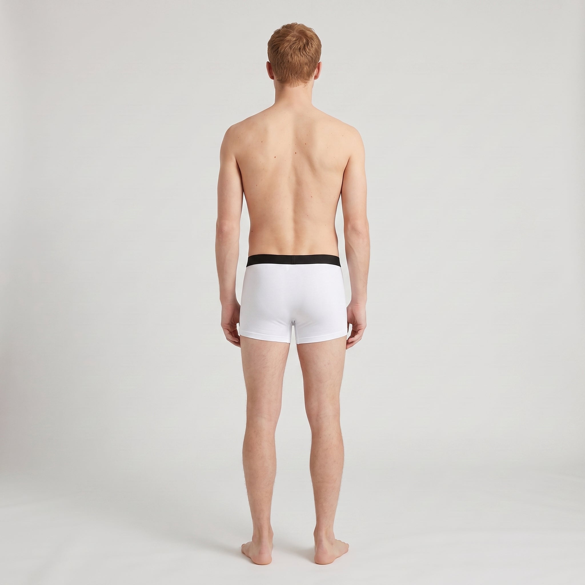 Plain Cotton Trunk | 2-Pack, worn, back view