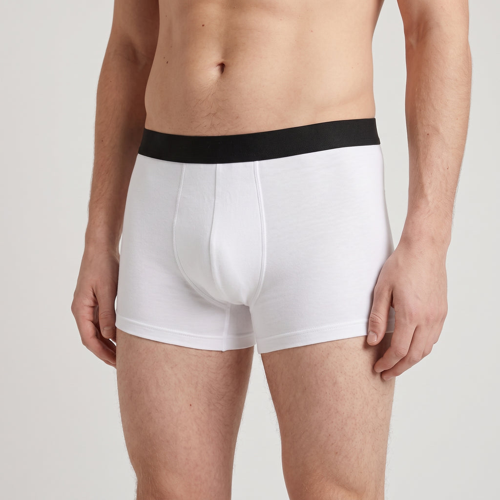 Plain Cotton Trunk | 2-Pack, worn, close-up