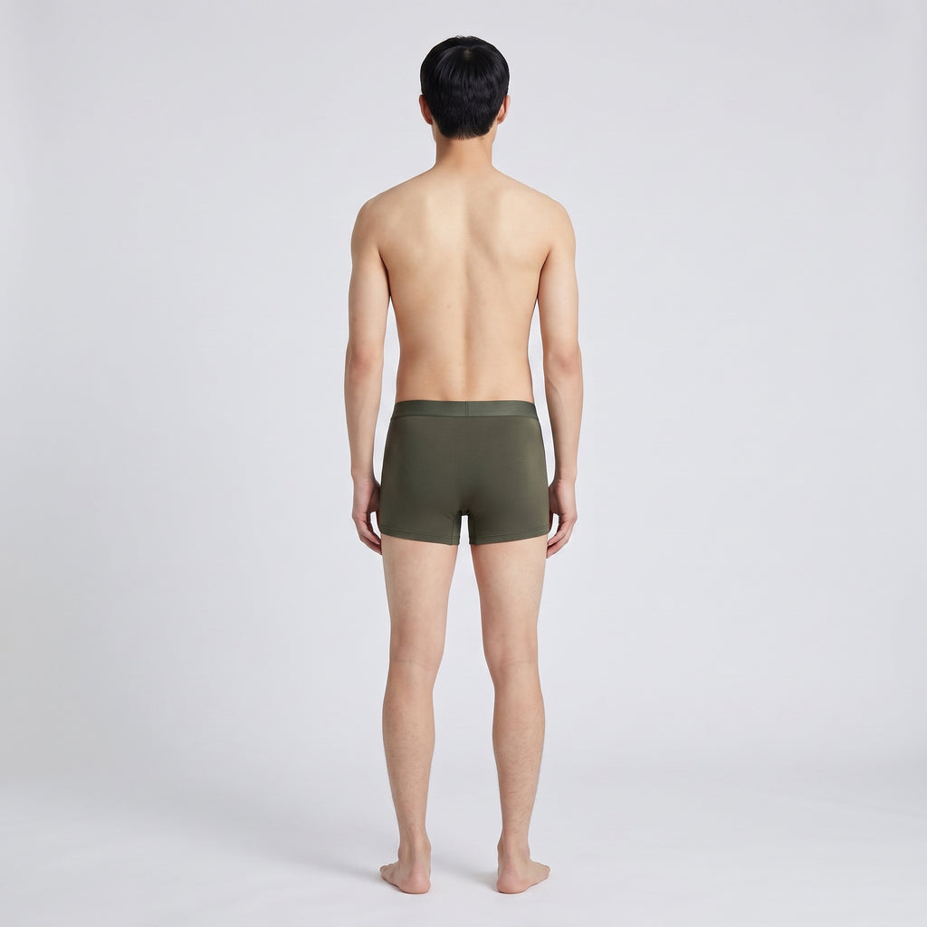 Plain Cotton Trunk | 2-Pack Two Colors, worn, back view