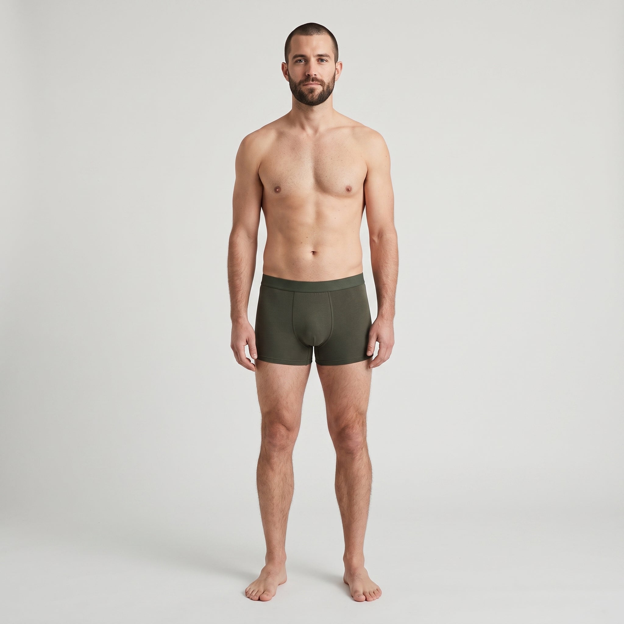 Plain Cotton Trunk | 3-Pack Three Colors, worn, front view