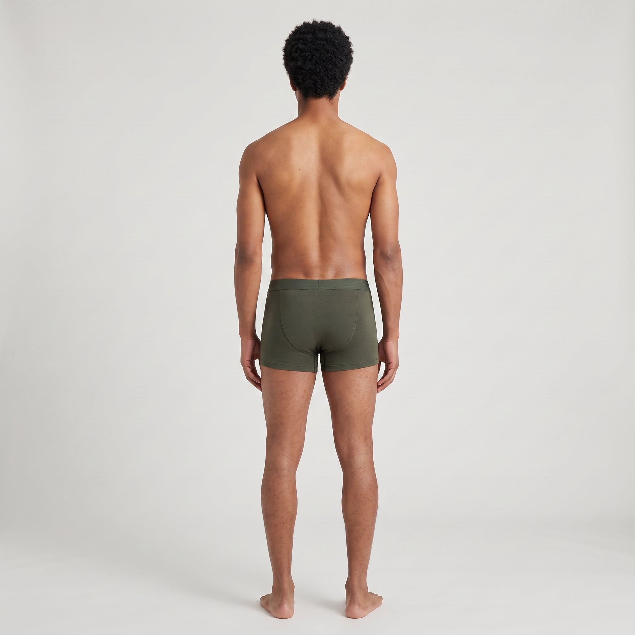 Plain Cotton Trunk | 4-Pack Single Color, worn, back view