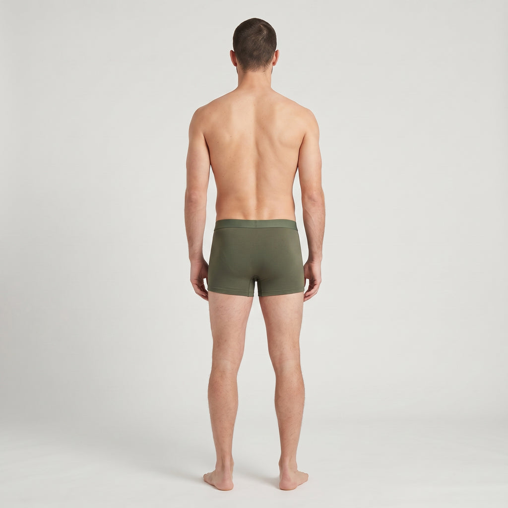 Plain Cotton Trunk | 6-Pack Single Color, worn, back view