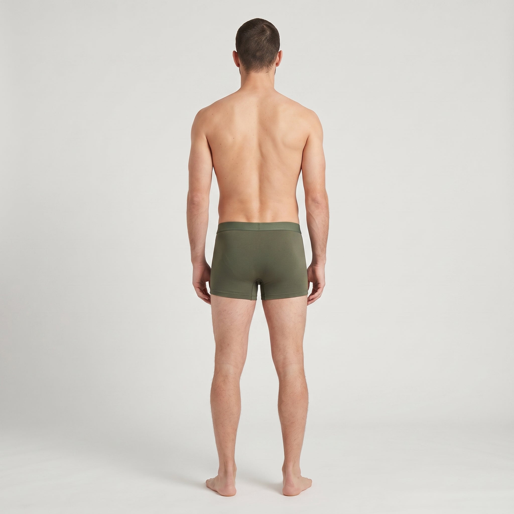 Plain Cotton Trunk | 6-Pack Single Color, worn, back view