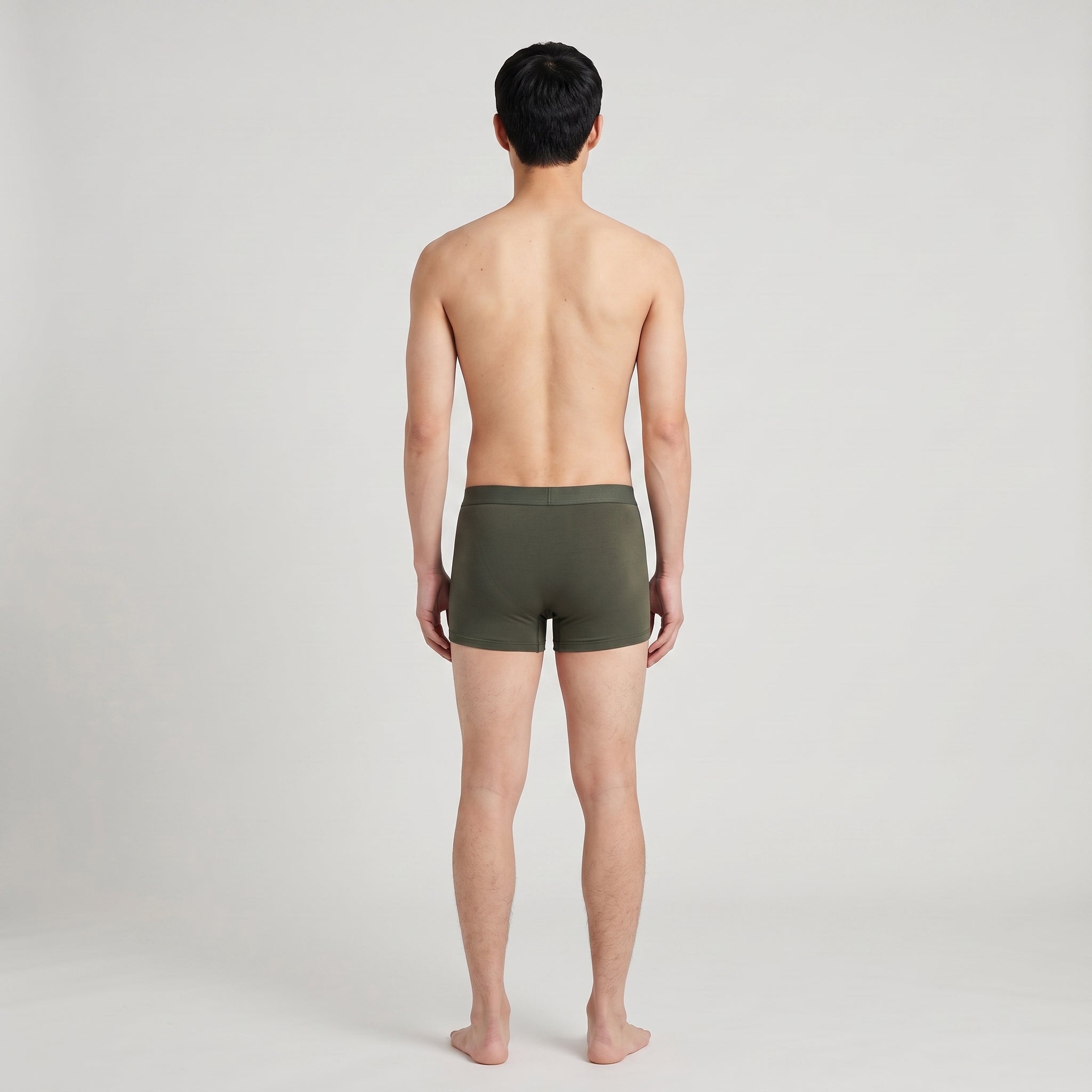 Plain Cotton Trunk | 6-Pack Three Colors, worn, back view