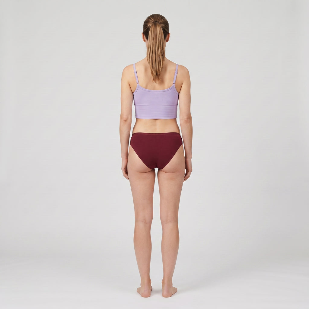 Straight-Neck Bra Top | 2-Pack, worn, back view