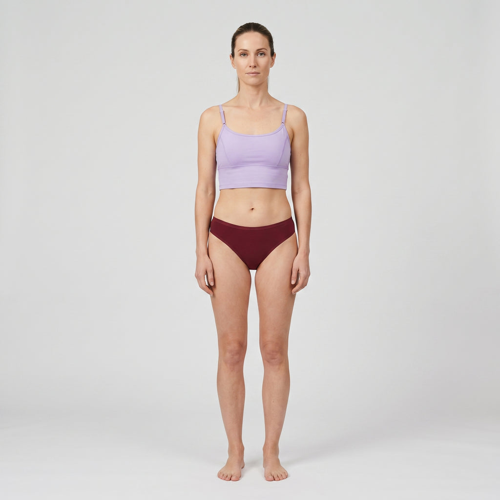 Straight-Neck Bra Top | 2-Pack, worn, front view