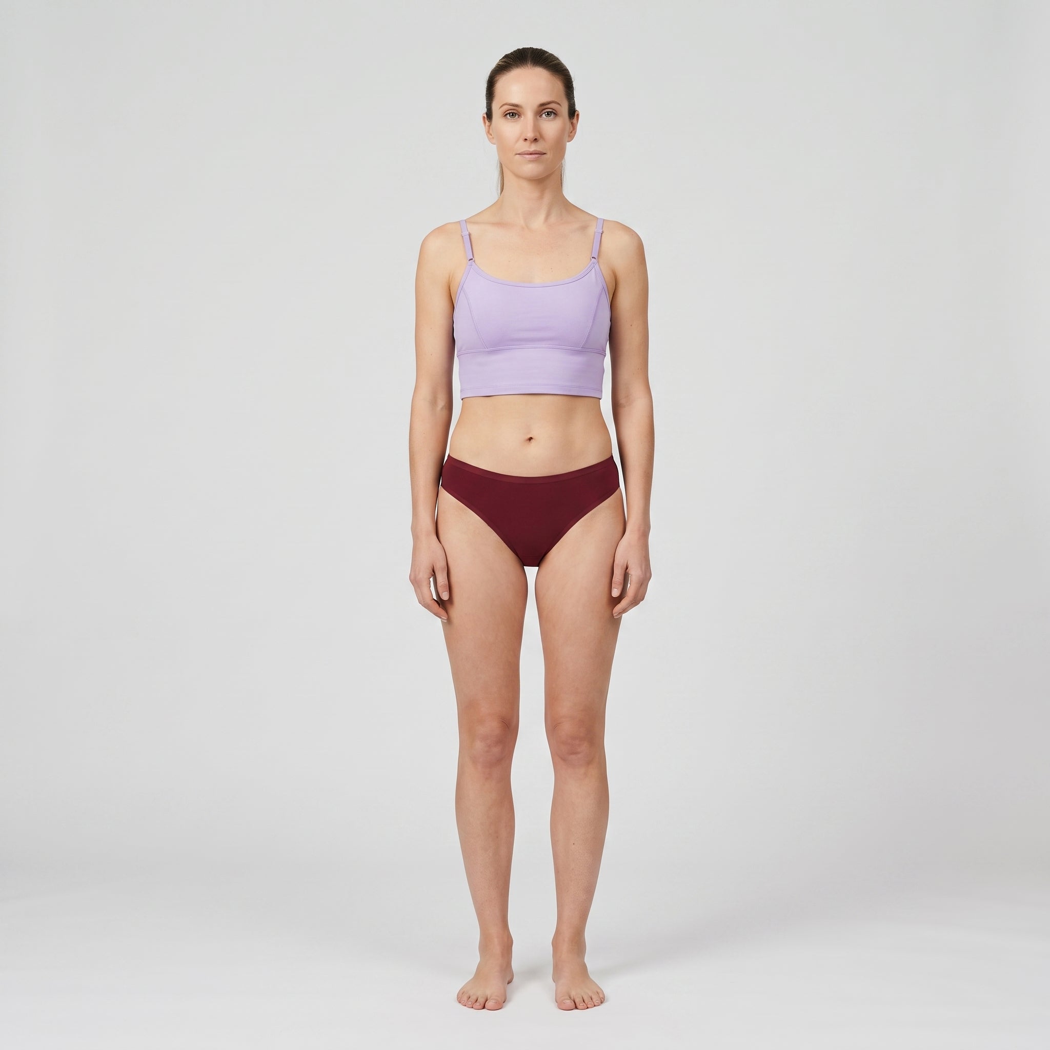 Straight-Neck Bra Top | 2-Pack, worn, front view